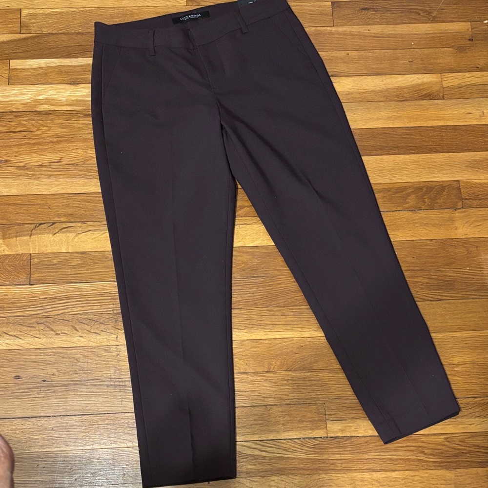 Liverpool Jean Company Dark Plum Brown Pants